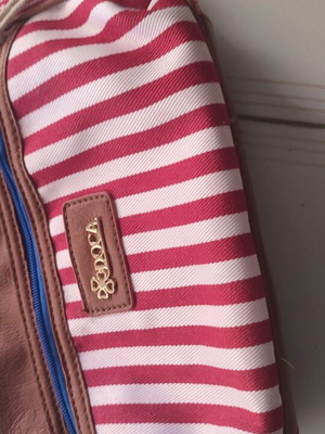 Shoulder bag like new, colorful, summer fabric