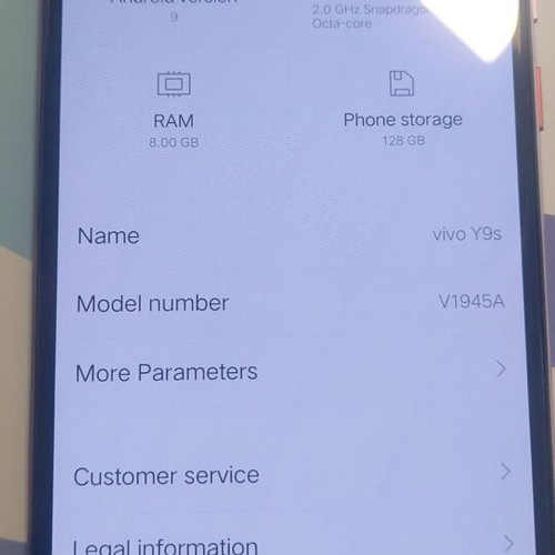 VIVO S1 Pro smartphone 8GB RAM 128GB Snapdragon 48MP camera