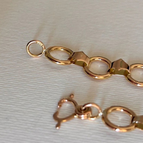 Yellow gold k14 bracelet like new, handmade