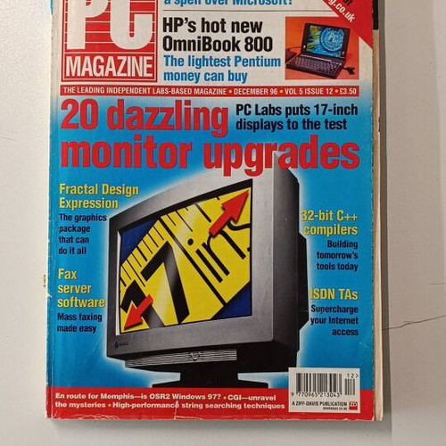 PC Magazine December 1996 issue like new