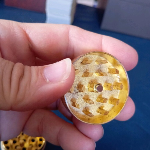Gold grinder used, 24k plated, copper material