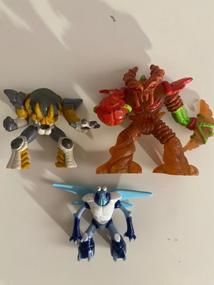 Φιγούρες Gormiti σαν καινούργιο, σετ 3 με αρχηγό Final Evolution