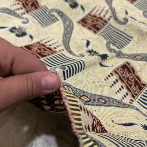 Double-sided fabric with lachouria pattern thick, new