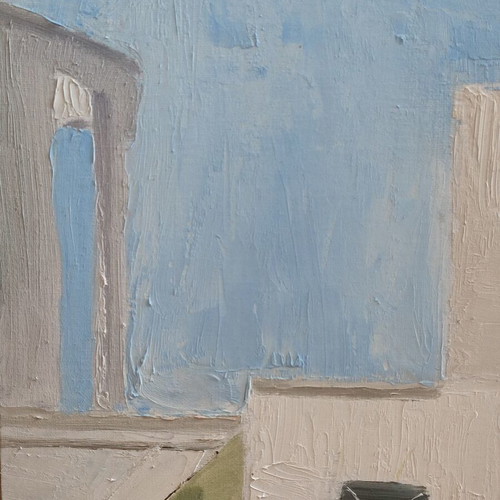 Cycladic Serenity original oil painting on canvas like new 50x70
