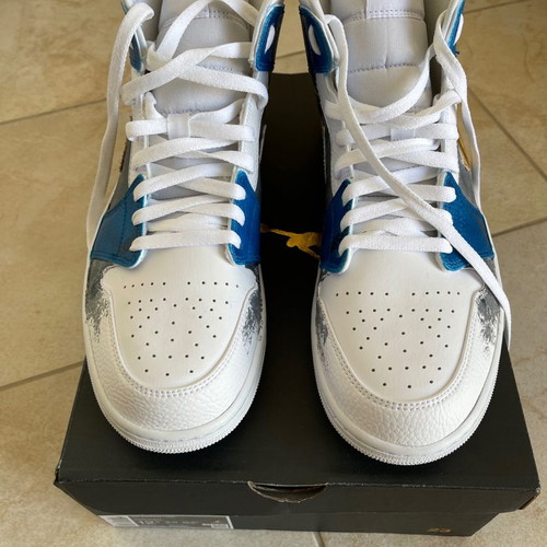 Air Jordan 1 Mid, Custom Made: Halo Design, Size:47