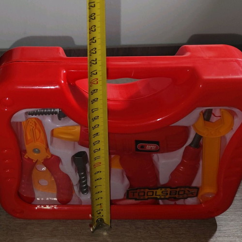 Children's Tool Set New In Red Plastic Case