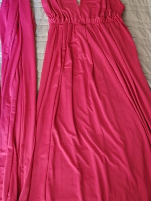 Multifunctional maxi dress like new, pink, size S