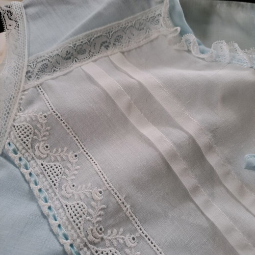 Maxi cotton nightgown like new, size L, blue