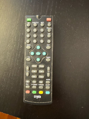 Crypto decoder remote control used