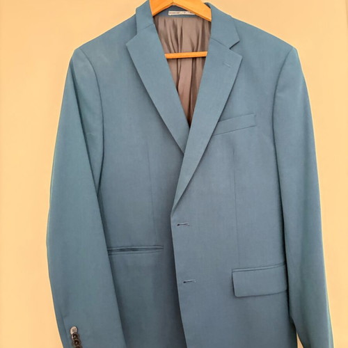 Mango men's suit like new, blue turquoise