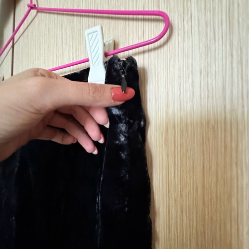Zara velvet long pants like new, black