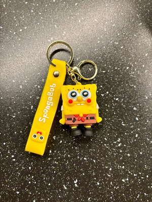 SpongeBob keychain like new for bag or hanging