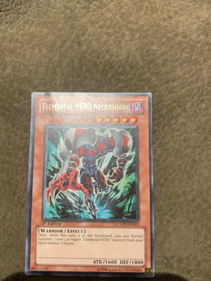 Elemental Hero Necroshade rare Yu-Gi-Oh card like new, authentic