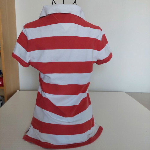 Tommy Hilfiger women's polo shirt striped, like new, medium