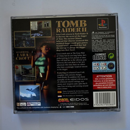 Tomb Raider II PS1 complete set like new