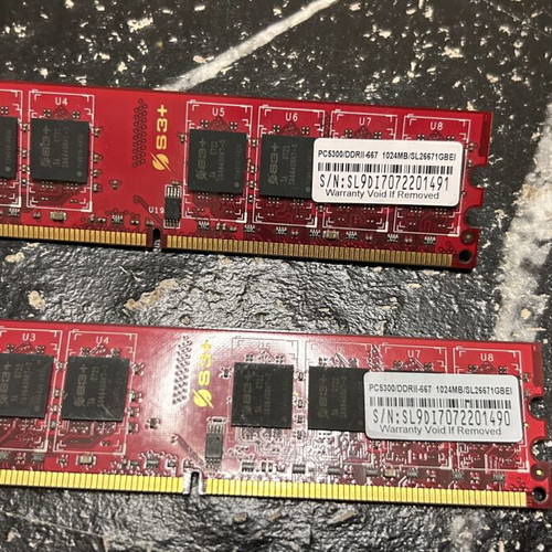 Ram DDR4, DDR3, DDR2, and DDR used modules