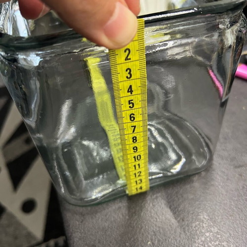 Glass vases like new, set of two