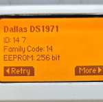 256-Bit EEPROM iButton DS1971+F3 used, 1-wire memory