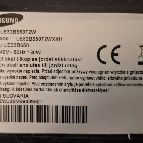 Samsung 32'' TV with stand model LE32B650T2W like new