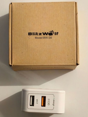 Φορτιστής BlitzWolf BW-S6 διπλός Quick Charge 3 30W