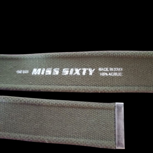 Ιμάντας ζώνη Miss Sixty καινούργια, πράσινη, μήκος 105 εκ.
