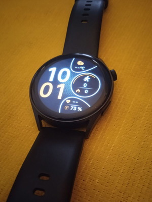 Alfa Care Kepler S25 Aluminium Smartwatch with Heart Rate Monitor like new, black