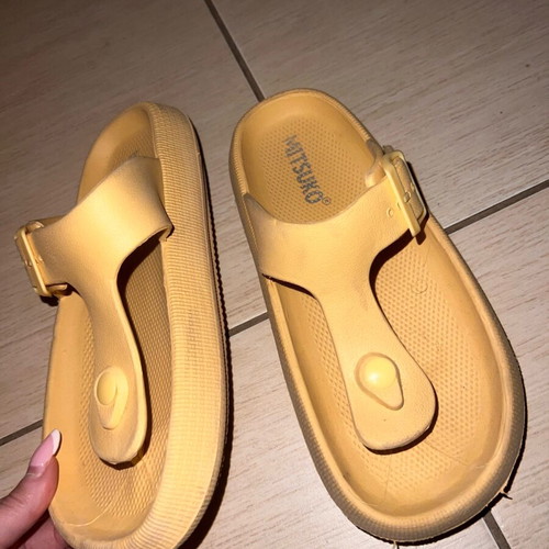 Mitsuko slippers like new, anti-slip, size 39, yellow