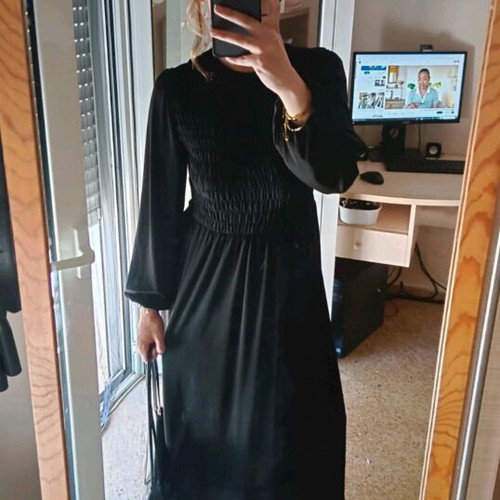 Zara long dress like new, black, size M