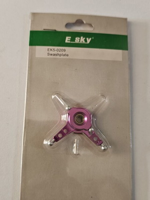 E-Sky EK5-0209 Metal Swashplate purple, like new, RC helicopter part