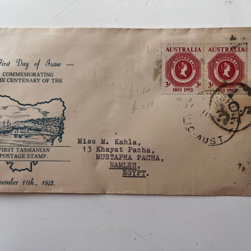Australia First Day Cover 1953 used