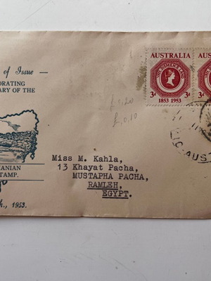 Australia First Day Cover 1953 used
