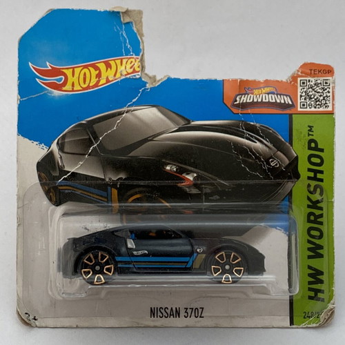 Nissan 370Z black Hot Wheels HW Workshop Mainline toy car 1:64