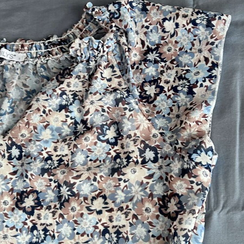 Women's short-sleeve blouse like new, multicolor, size S