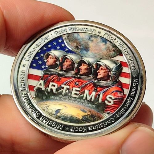 NASA Artemis II Collectible Medal with Display Case new