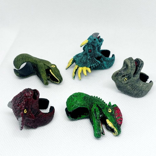 Dino ring figures like new, finger puppet dinosaurs