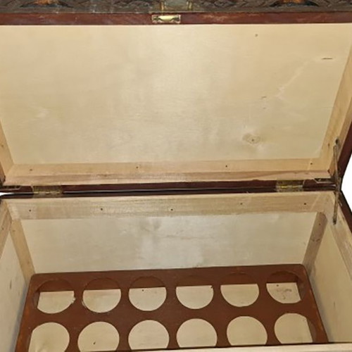 Bar furniture used handmade carved with storage space