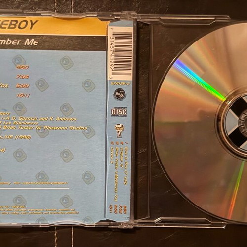 Blue Boy Remember Me CD Maxi-Single like new, Planetworks Rare Edition