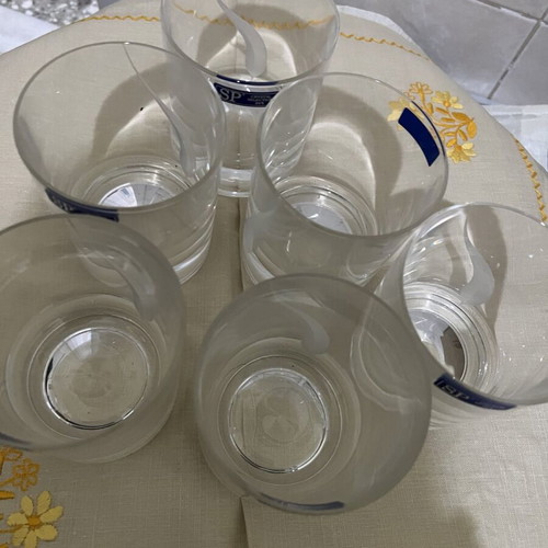 SP COLLECTION Crystal Glasses new, set of 6 pieces