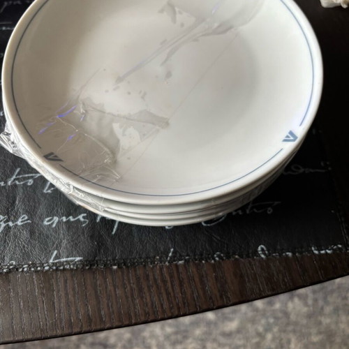 Alitalia porcelain plates like new, collectible airline service