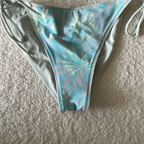 Pinko bikini top used, size M, grey and blue