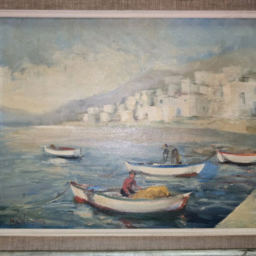 Williams oil on canvas painting used