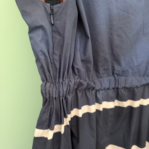 Weekend Max Mara maxi dress used, blue and white striped floral