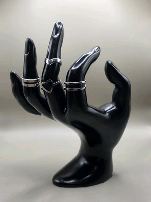 Silver ring set new handmade