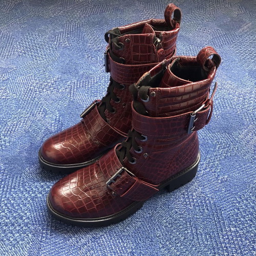 Twinset Milano Leather Combat Boots new, women's size 38