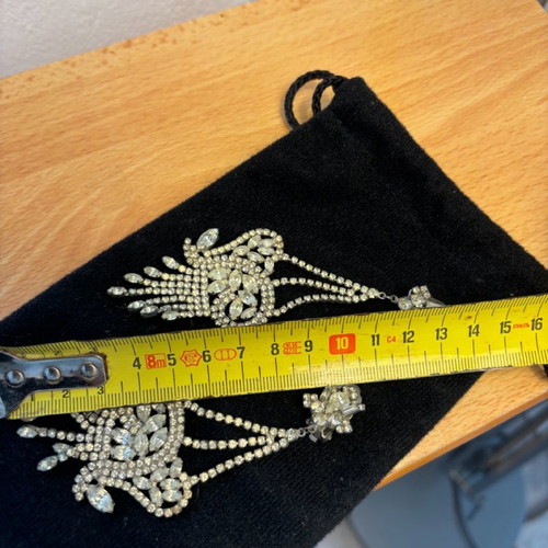 Vintage clip earrings used, 1990