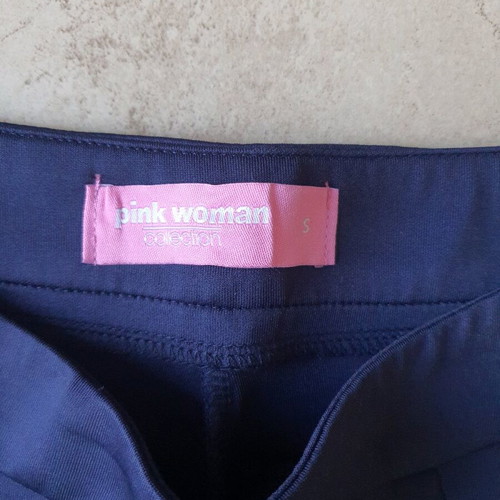 Pink Woman wide-leg pants like new, size S, blue