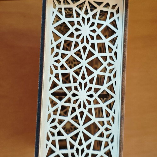 Wooden Handmade Organizer Pandora's Box with Mandala Design