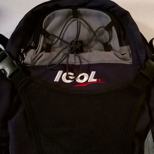 Backpack used with pockets and rain protection