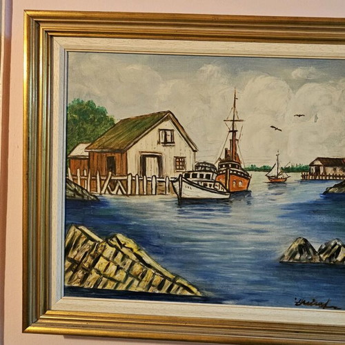 Painting like new with frame
