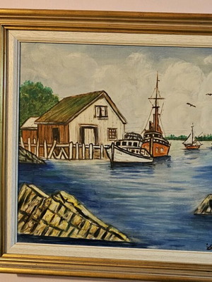 Painting like new with frame